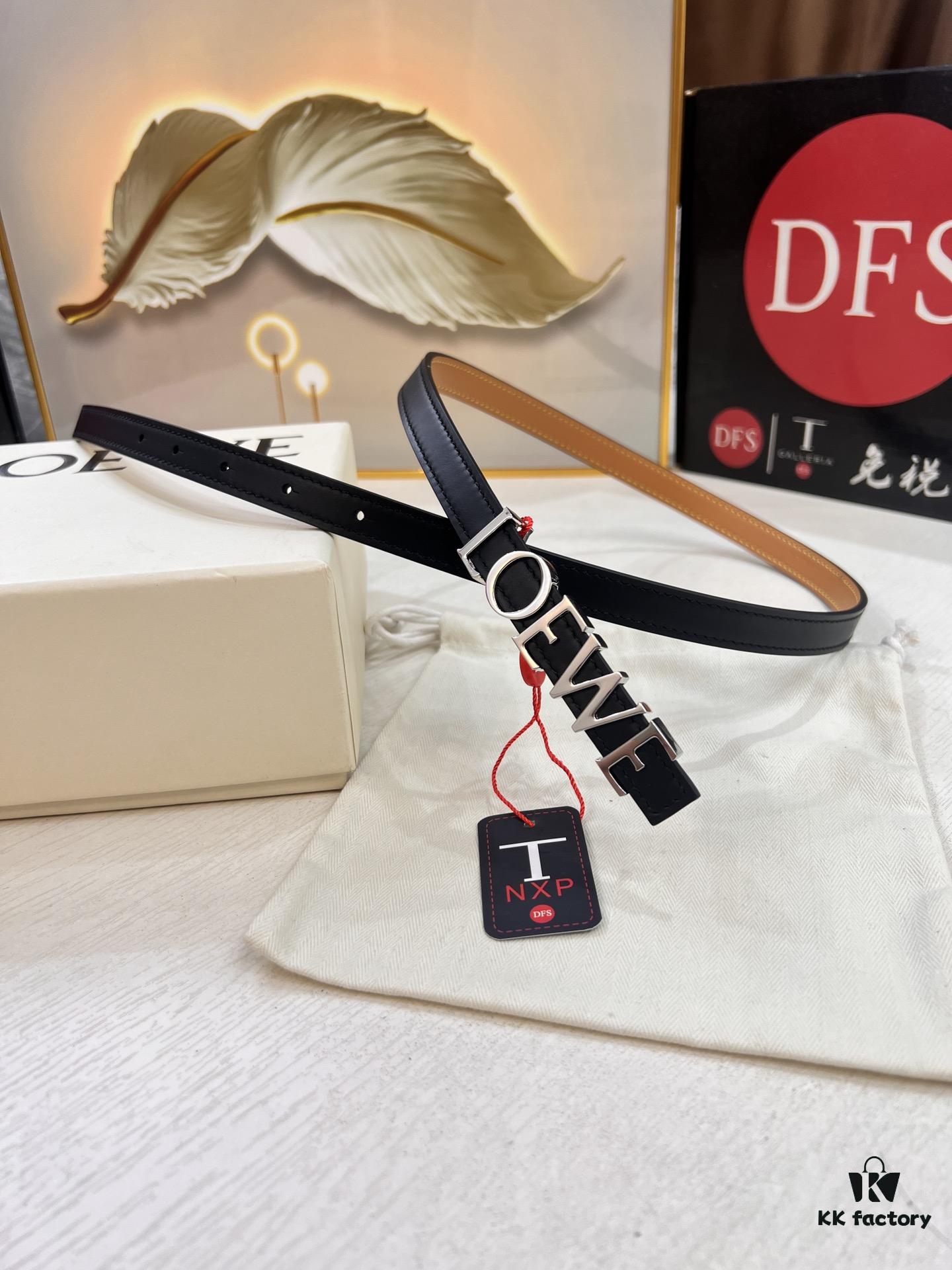 Loewe Hong Kong Duty-Free T Gift Box 🎁 Anti-Counterfeit Scan Certified, Special Administrative Region Address, Genuine Synchronized Stainless Steel Hardware, Designed for Women 💃🏼, German Imported Fine-Grain Full-Grain Calfskin, Trendy Fashion Versatile Style, Premium Belt for Women, Top Selection with Full-Grain Calfskin Base, Quality Guaranteed Authentic Store Verification, 1.5 Width, Hot New Arrival