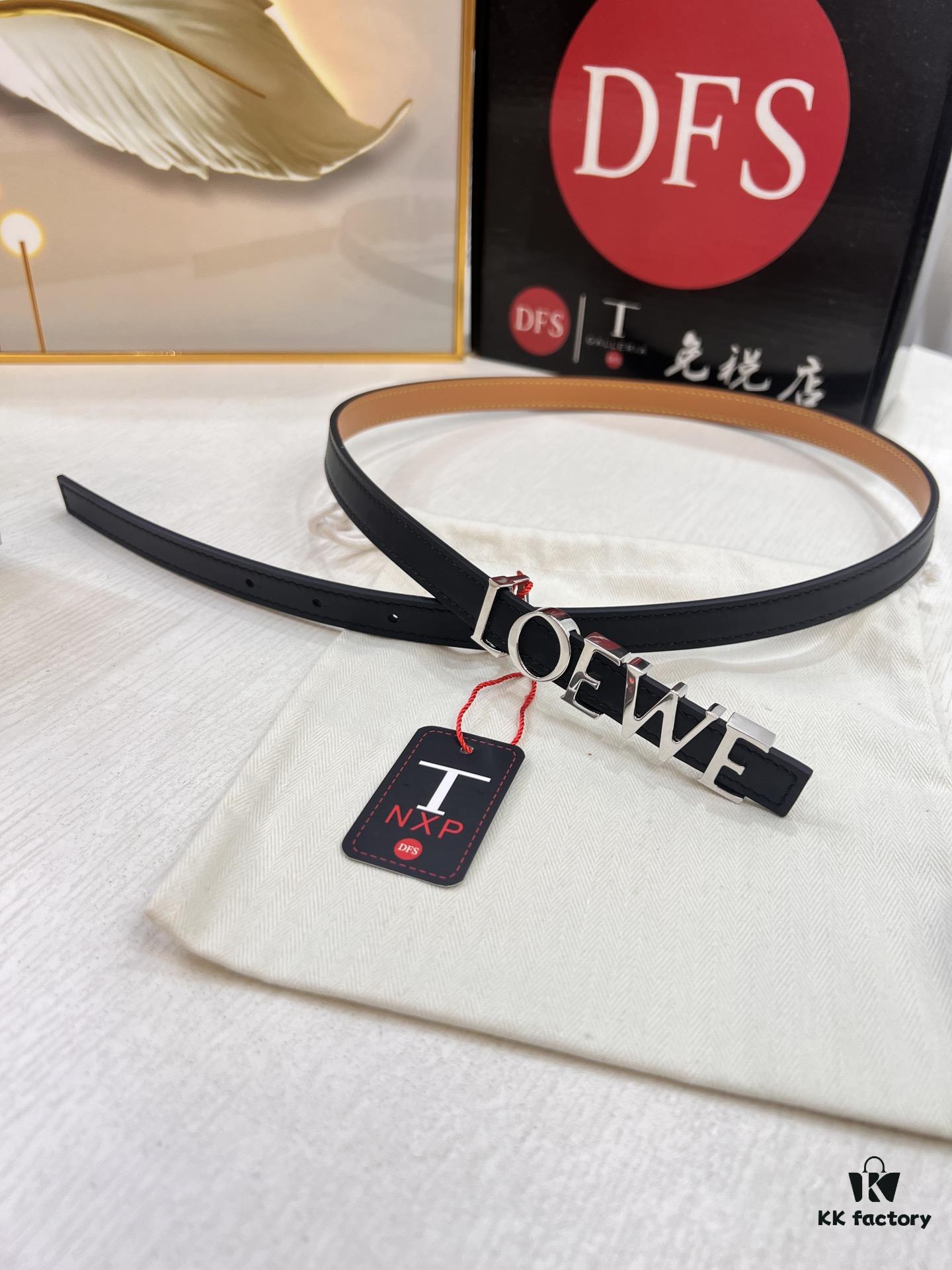 Loewe Hong Kong Duty-Free T Gift Box 🎁 Anti-Counterfeit Scan Certified, Special Administrative Region Address, Genuine Synchronized Stainless Steel Hardware, Designed for Women 💃🏼, German Imported Fine-Grain Full-Grain Calfskin, Trendy Fashion Versatile Style, Premium Belt for Women, Top Selection with Full-Grain Calfskin Base, Quality Guaranteed Authentic Store Verification, 1.5 Width, Hot New Arrival