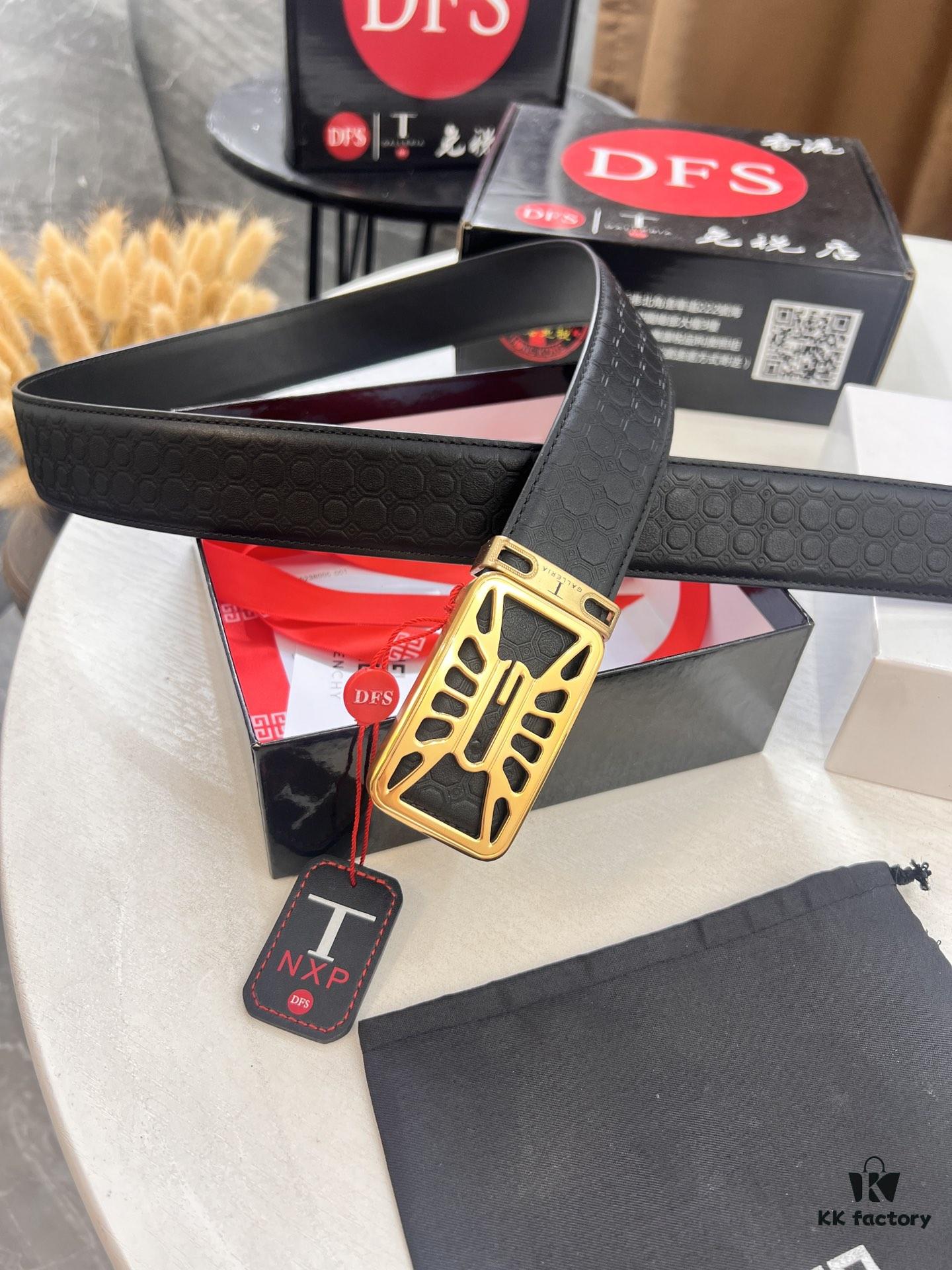 Givenchy, Hong Kong Duty-Free T Gift Box 🎁 QR Code Packaging, Hong Kong SAR Address, Inner Square with Stainless Steel Hardware, High-Definition Electroplating, Colorfast, Top-Grain Calfskin from Germany 🇩🇪 with Embossed Tribal Pattern, Trendy Fashion Unisex Belt, Full-Grain Leather Backing, Premium Men's Formal Belt for Fall and Winter, Matched to Authentic Quality, Counter Inspection Supported, 3.8cm Width, Hot New Arrival 👍🏻