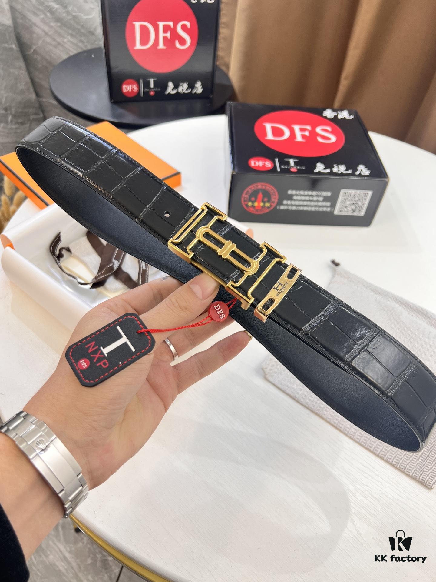 Top-tier Original Belt, Hong Kong Duty-Free T Gift Box (NXP Hangtag with Anti-Counterfeit Chip Recognizable on Official Website)