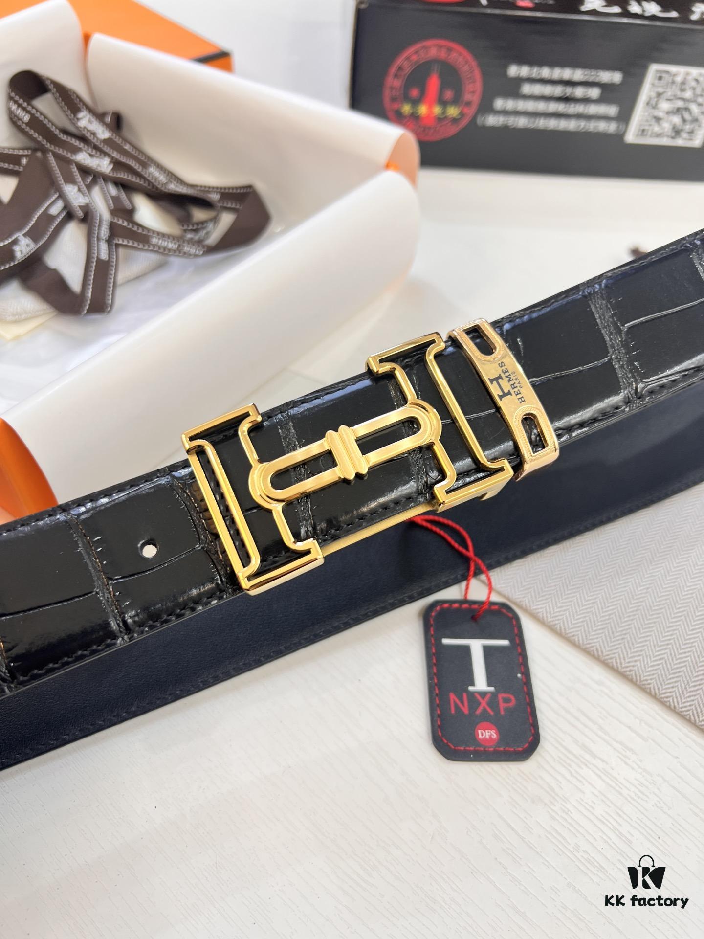 Top-tier Original Belt, Hong Kong Duty-Free T Gift Box (NXP Hangtag with Anti-Counterfeit Chip Recognizable on Official Website)