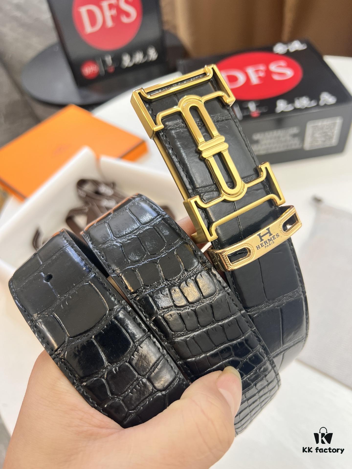 Top-tier Original Belt, Hong Kong Duty-Free T Gift Box (NXP Hangtag with Anti-Counterfeit Chip Recognizable on Official Website)