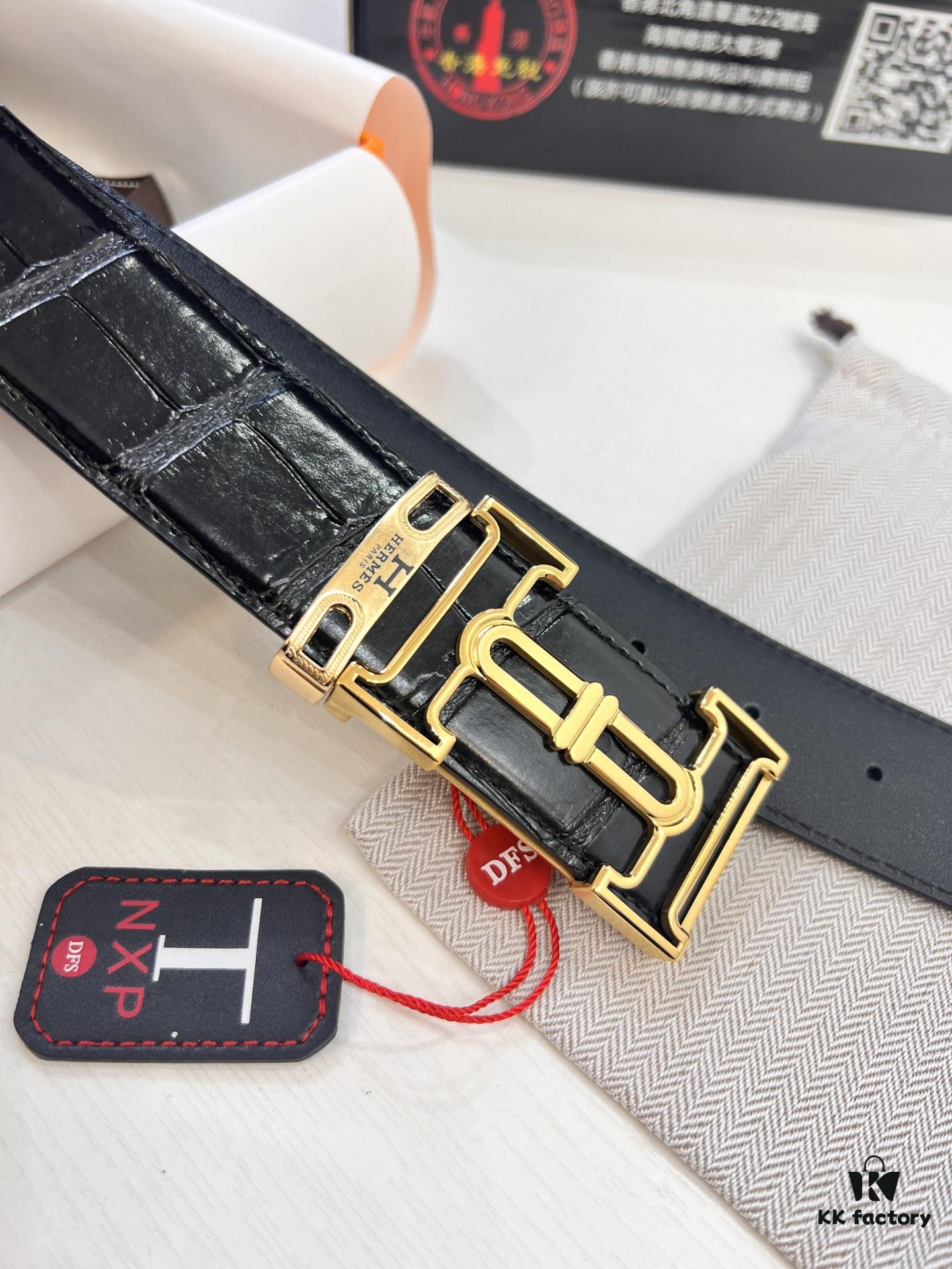 Top-tier Original Belt, Hong Kong Duty-Free T Gift Box (NXP Hangtag with Anti-Counterfeit Chip Recognizable on Official Website)