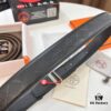 Hermès Men's Belt, Top Grain Calfskin Leather, 3.8cm Width, Includes Box with Steel Hardware and NXP Anti-Counterfeit Chip