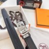 Hermes HH Original Factory Direct Order Belt - Italian Imported Top-Grade Calfskin Automatic Slide Buckle Belt