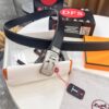 Hermes HH Original Factory Direct Order Belt - Italian Imported Top-Grade Calfskin Automatic Slide Buckle Belt