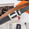 Hermès HH Original Factory Direct. Hong Kong Duty-Free T Gift Box 🎁 (NXP Hangtag with Verifiable Online Authentication, Genuine Anti-Counterfeit Chip). Authentic Mold Design, Stainless Steel H Buckle, Automatic Closure Hardware: Top-Tier Belt Suitable for Authentication