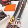 Hermès HH Original Factory Direct. Hong Kong Duty-Free T Gift Box 🎁 (NXP Hangtag with Verifiable Online Authentication, Genuine Anti-Counterfeit Chip). Authentic Mold Design, Stainless Steel H Buckle, Automatic Closure Hardware: Top-Tier Belt Suitable for Authentication
