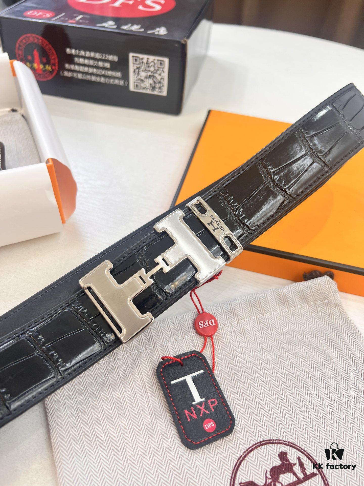 Top-Grade Original Belt, Hong Kong Duty-Free T Gift Box (NXP Tag with Anti-Counterfeit Chip Recognizable on Official Website)