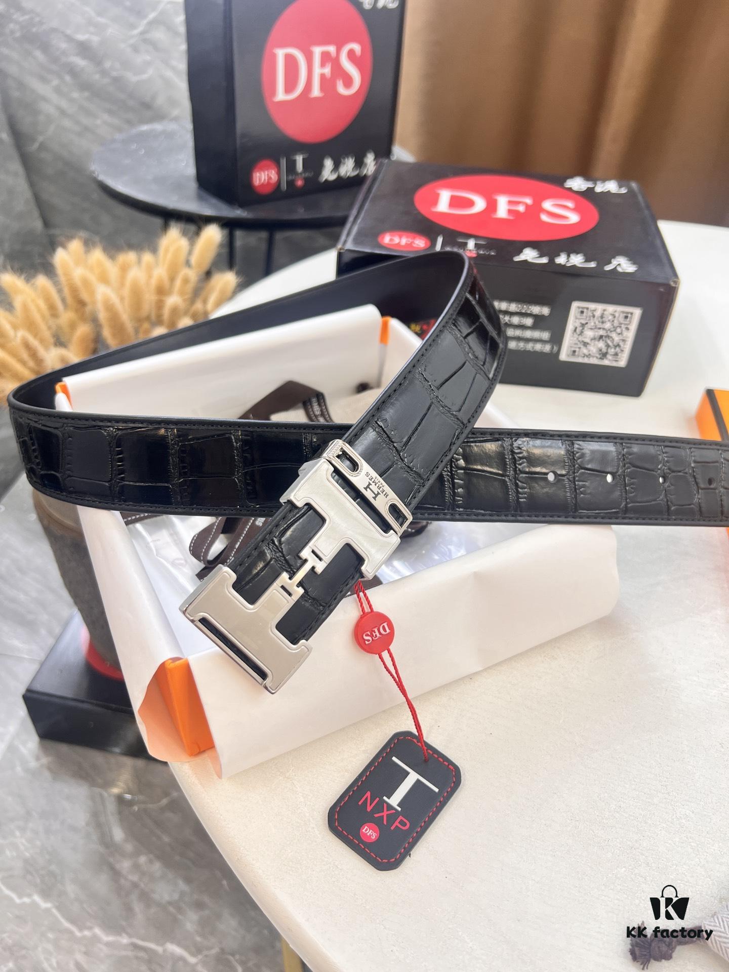 Top-Grade Original Belt, Hong Kong Duty-Free T Gift Box (NXP Tag with Anti-Counterfeit Chip Recognizable on Official Website)