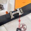 Arrival 🎺🎺 Hermes H Belt, ZP Molded Stainless Steel Hardware with Electroplated Pattern, Genuine Top-Layer Cowhide, Double-Sided Wear, 3.8cm Width
