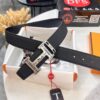 Arrival 🎺🎺 Hermes H Belt, ZP Molded Stainless Steel Hardware with Electroplated Pattern, Genuine Top-Layer Cowhide, Double-Sided Wear, 3.8cm Width