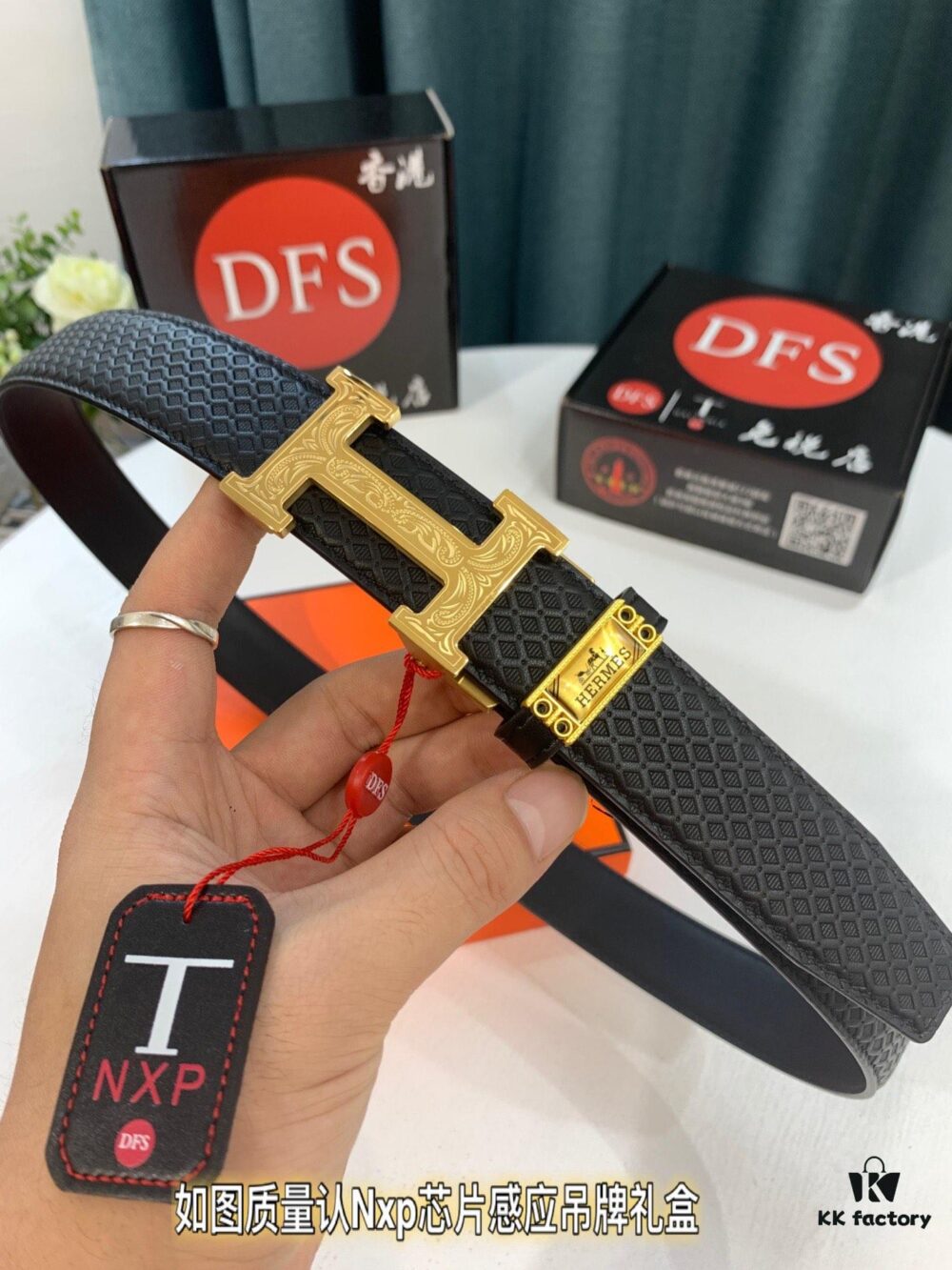 Hermes HH Original Factory Direct. Hong Kong Duty-Free T Gift Box 🎁 (NXP Hangtag with Verifiable Online Authentication, Genuine Anti-Counterfeit Chip)