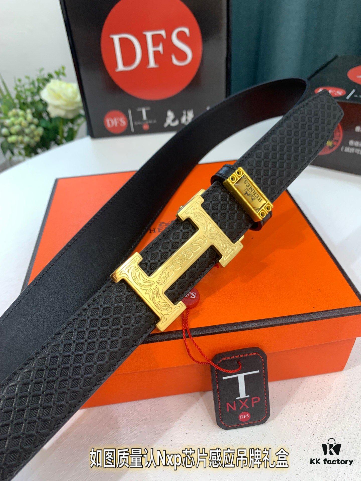 Hermes HH Original Factory Direct. Hong Kong Duty-Free T Gift Box 🎁 (NXP Hangtag with Verifiable Online Authentication, Genuine Anti-Counterfeit Chip)