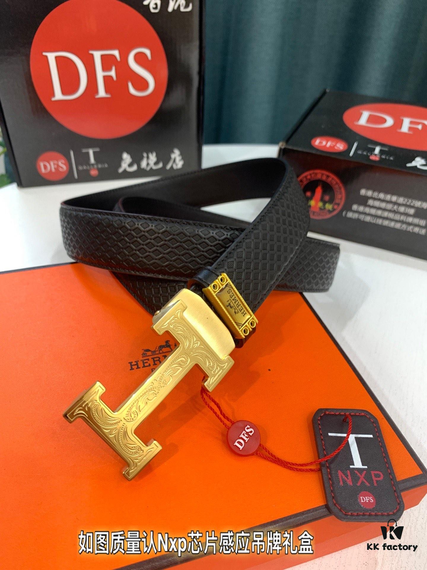 Hermes HH Original Factory Direct. Hong Kong Duty-Free T Gift Box 🎁 (NXP Hangtag with Verifiable Online Authentication, Genuine Anti-Counterfeit Chip)