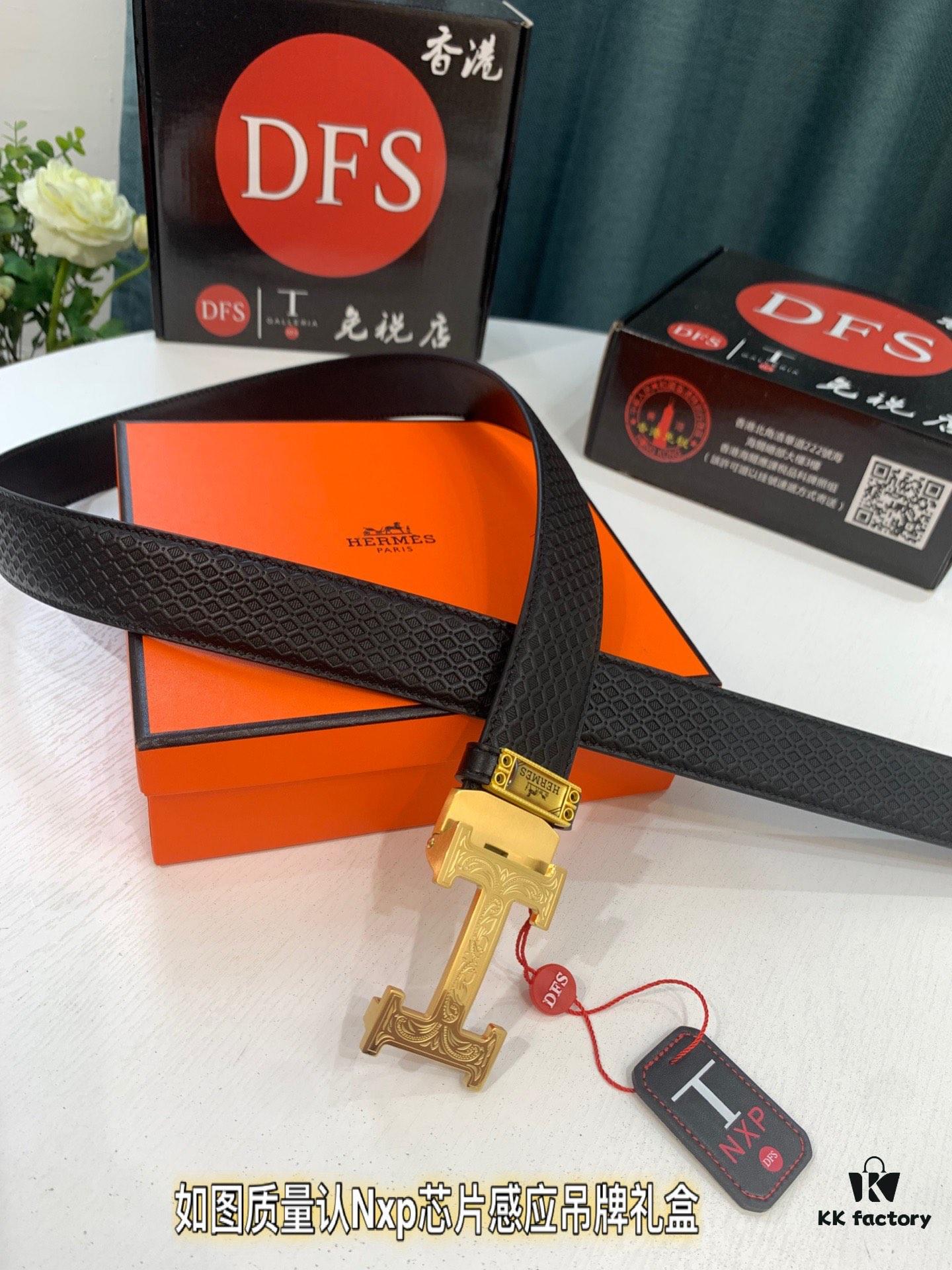 Hermes HH Original Factory Direct. Hong Kong Duty-Free T Gift Box 🎁 (NXP Hangtag with Verifiable Online Authentication, Genuine Anti-Counterfeit Chip)