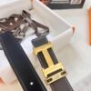 Hermès H Belt, ZP Mold Made, Electroplated Stainless Steel Hardware, Unisex, Genuine Palm Grain Leather, Reversible, Full-Grain Cowhide, 3.2cm Width