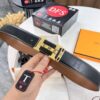 Hermes H Belt, New Arrival, Stainless Steel H Buckle with Paved Stones, ZP Synchronized Engraved Logo, Top Quality Genuine Cowhide Leather