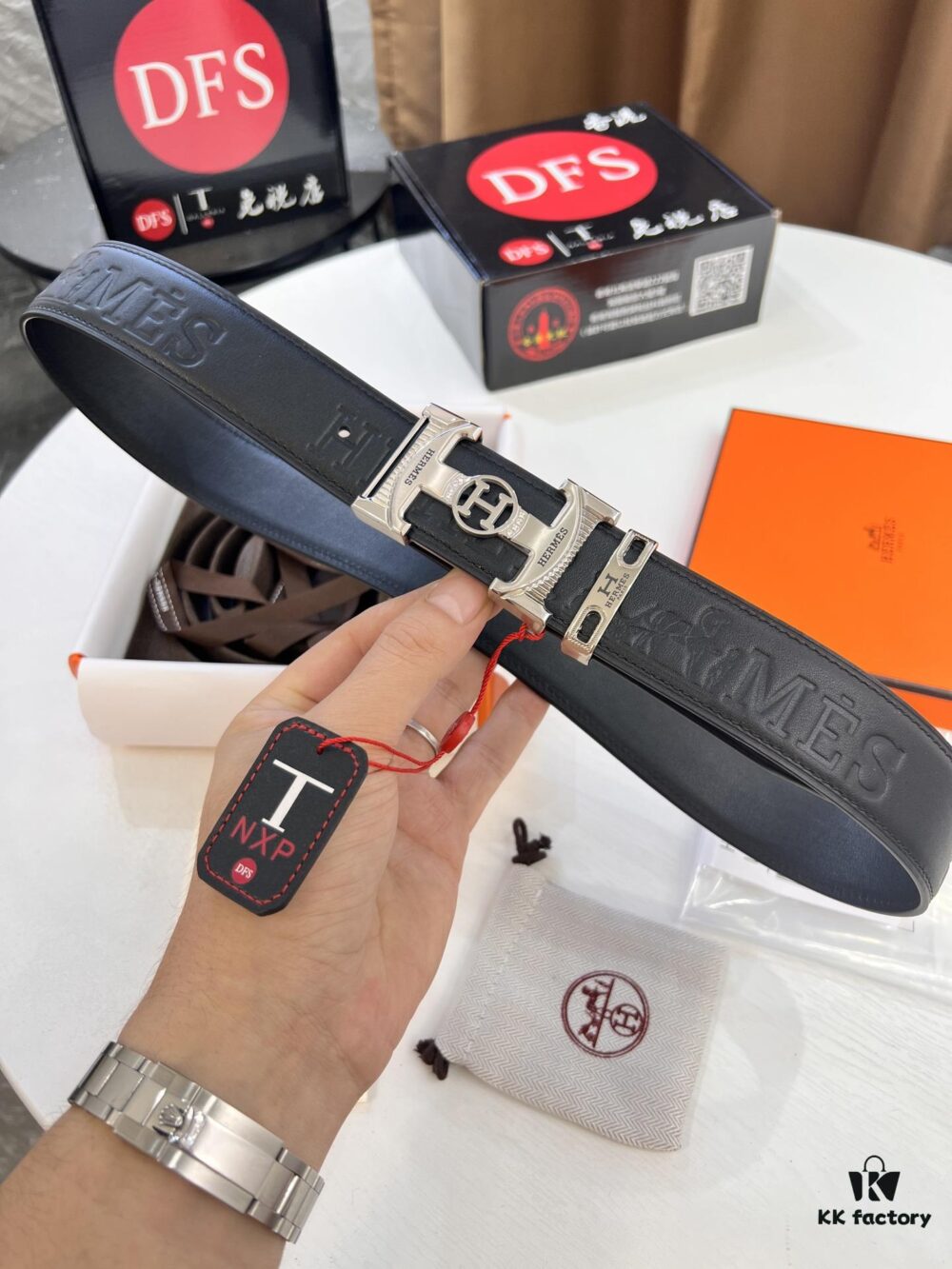 Arrival 🎺🎺 Real Photo, Hermes Men's Belt New Style, Diamond-Inlaid Letter Inner Buckle, ZP-Synchronized Steel Stamp Logo