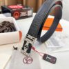 Arrival 🎺🎺 Real Product Shot, Hermes Men's Belt New Style with Diamond-Inlaid Letters and Hidden Buckle, ZP-Synchronized Steel Engraved Logo