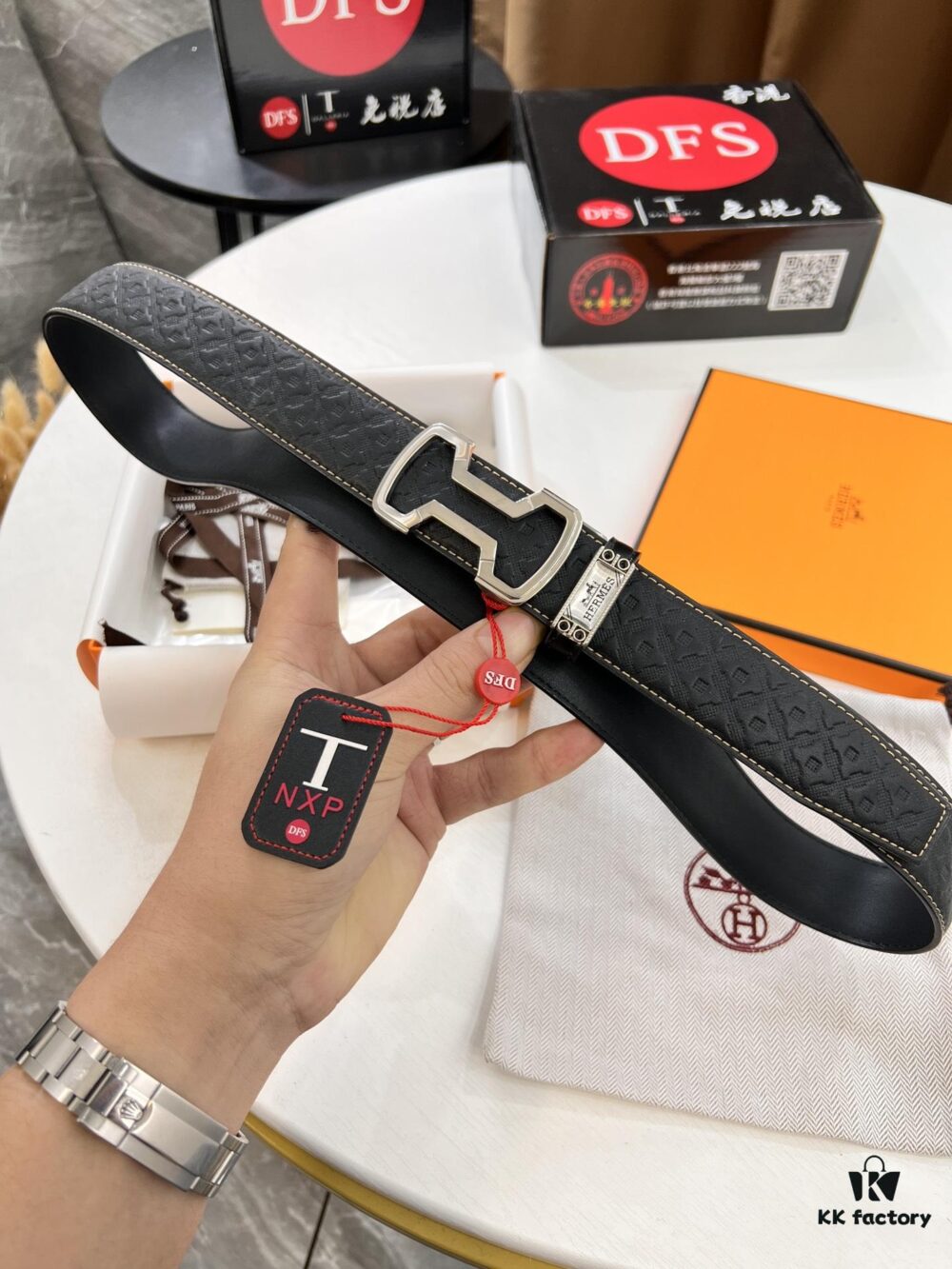 Hermes HH Original Factory Direct Order. Hong Kong Tax-Free Gift Box (NXP Hangtag with Official Website Authentication, Genuine Anti-Counterfeit Chip)