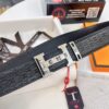 Hermès H Belt, New Arrival with Paved Steel H Buckle, Full Grain Cowhide Leather, 3.8cm Width, Imported Horsehead Leather, ZP-Synchronized Engraved Logo