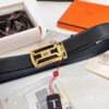 Arrival of Men's Hermès Belt with New H-Inner Buckle, Double-Sided Use, Genuine Imported Elephant-Grain Full-Grain Leather, 3.8cm Width, Top Quality with NXP Chip Anti-Counterfeit Packaging