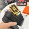 Arrival of Men's Hermès Belt with New H-Inner Buckle, Double-Sided Use, Genuine Imported Elephant-Grain Full-Grain Leather, 3.8cm Width, Top Quality with NXP Chip Anti-Counterfeit Packaging