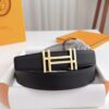 Sanya Tax-Free Genuine Hermes Latest Gift Box Packaging: Double-Sided Imported T-Pattern Calfskin Belt, 3.8cm Width, Fine Craftsmanship, High-Quality, Stainless Steel Buckle (Multiple Styles Available), Size 100-125cm, Full Set Packaging