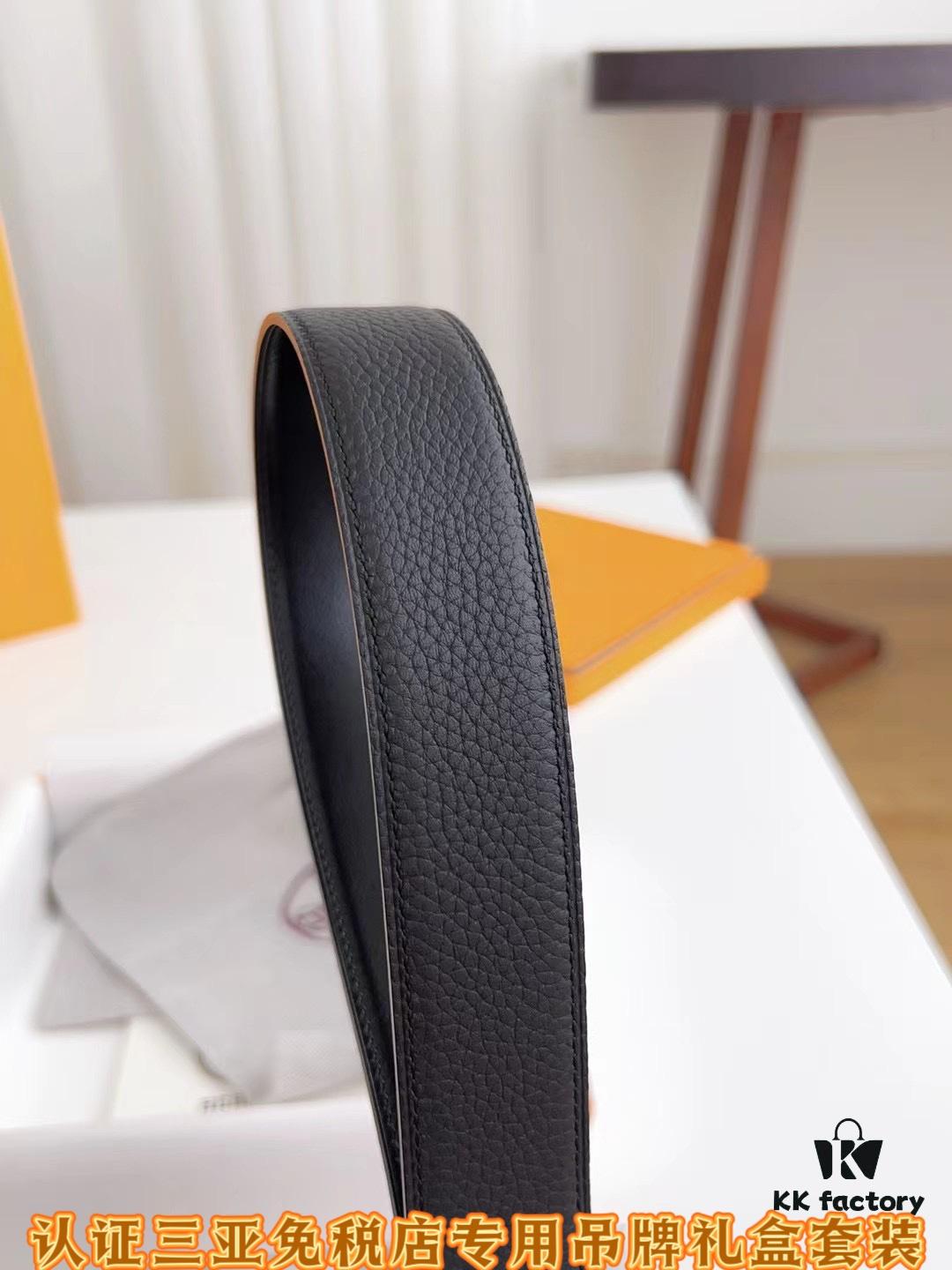 Sanya Tax-Free Genuine Hermes Latest Gift Box Packaging: Double-Sided Imported T-Pattern Calfskin Belt, 3.8cm Width, Fine Craftsmanship, High-Quality, Stainless Steel Buckle (Multiple Styles Available), Size 100-125cm, Full Set Packaging