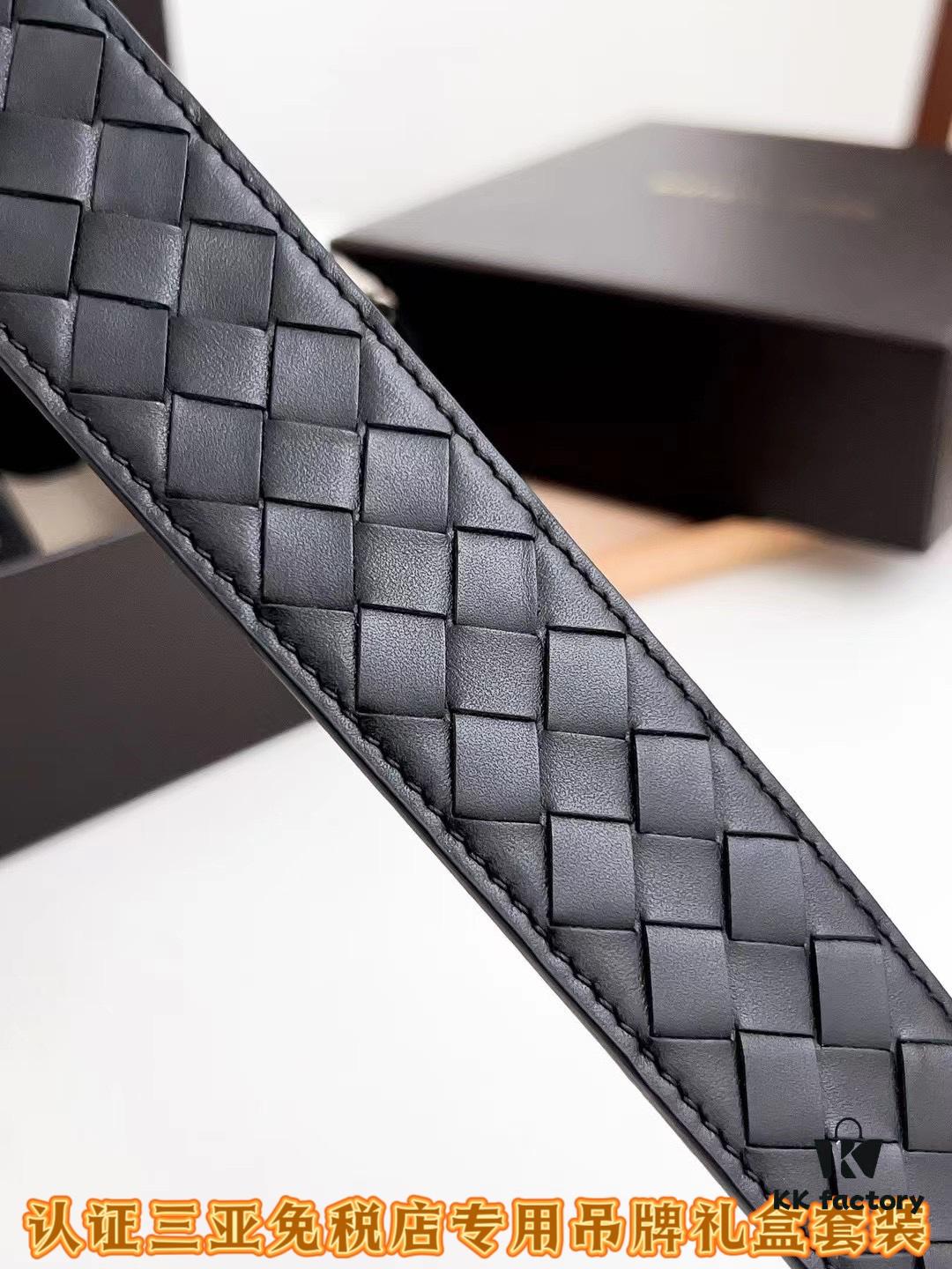 Sanya Tax-Free Authentic-Level Latest Gift Box Packaging: BV Classic Style High-Quality Belt, 35mm Width, Original Order Quality