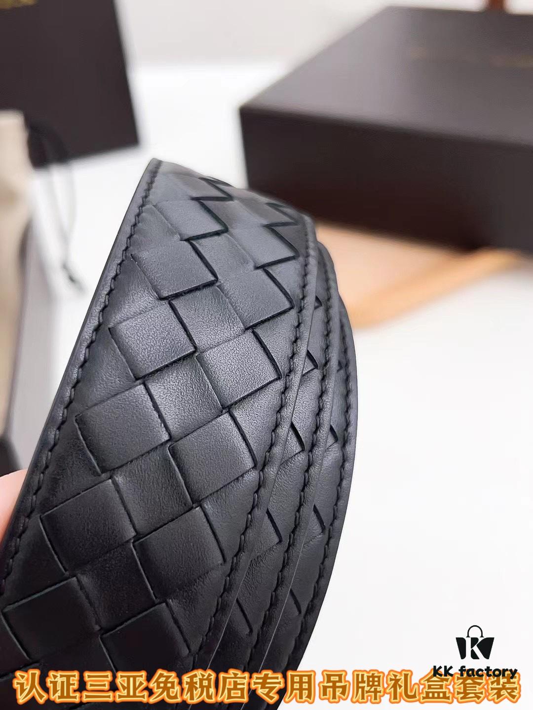 Sanya Tax-Free Authentic-Level Latest Gift Box Packaging: BV Classic Style High-Quality Belt, 35mm Width, Original Order Quality