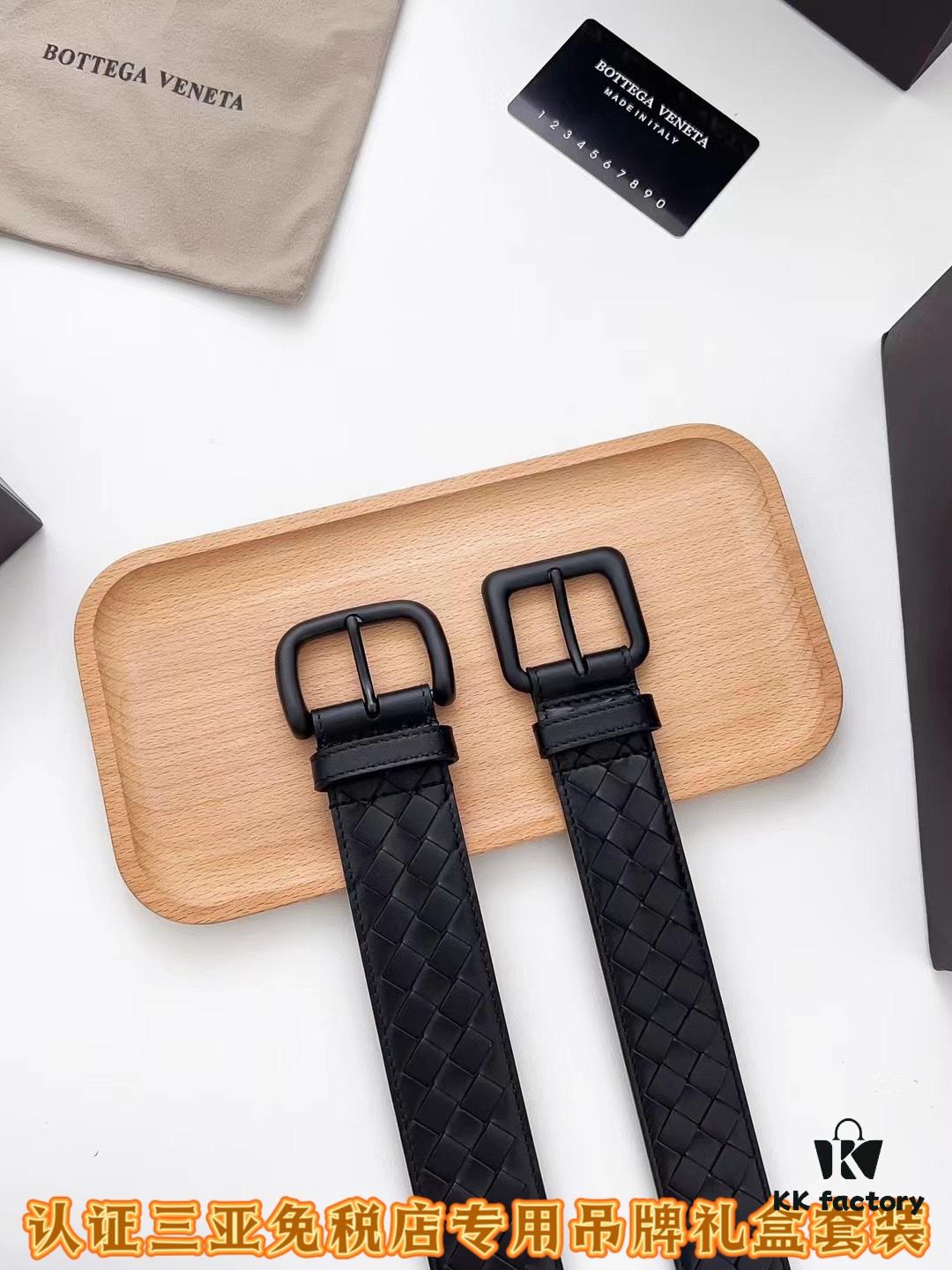 Sanya Tax-Free Authentic-Level Latest Gift Box Packaging: BV Classic Style High-Quality Belt, 35mm Width, Original Order Quality