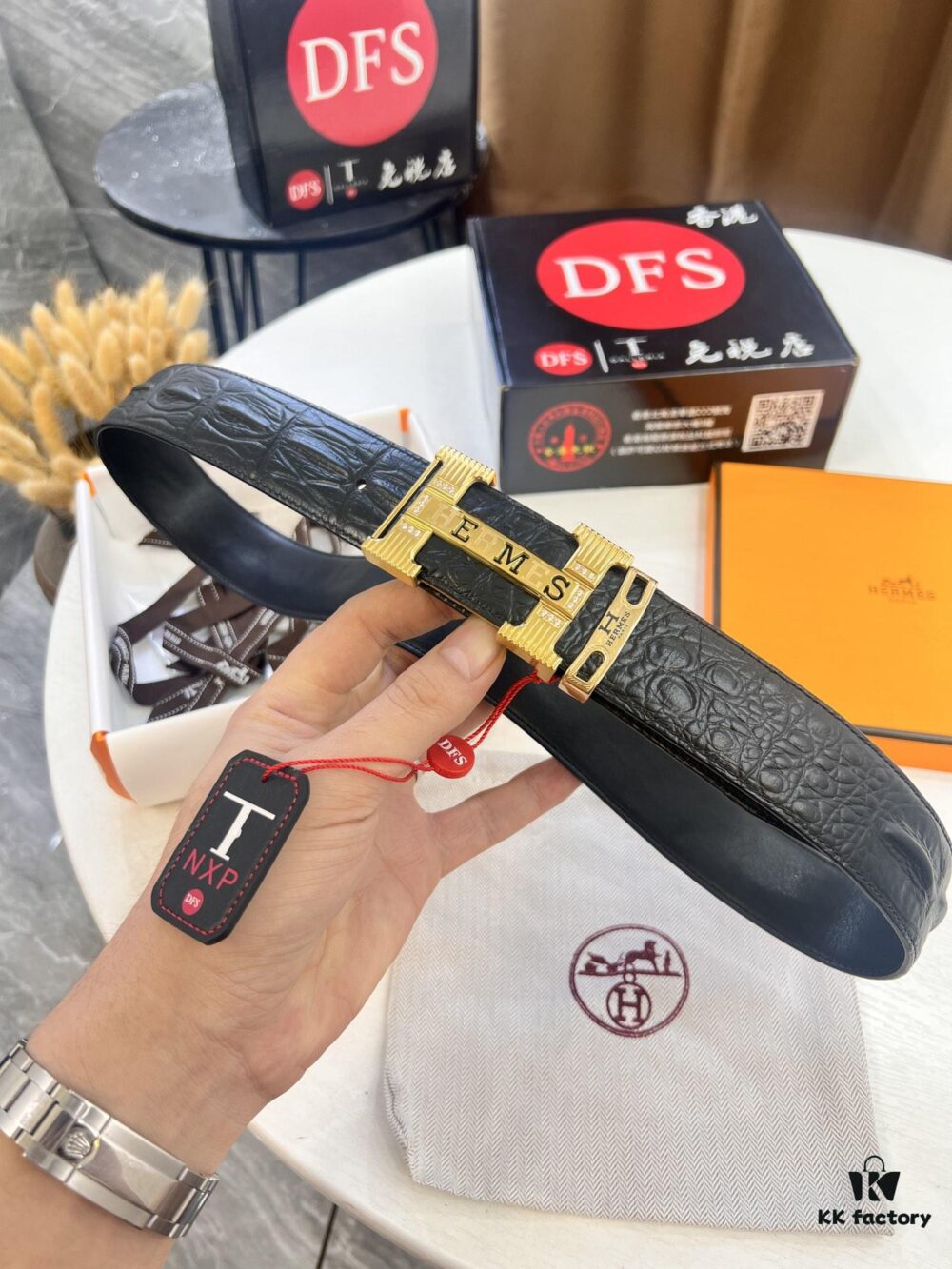 Hermès H Belt, New Arrival, Stainless Steel H Insert Buckle with Paved Bricks, ZP-Synchronized Engraved Logo