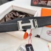 Arrival of Hermès Men's Belt, Full Diamond H Logo Inside Buckle, Double-Sided Use, ZP Synchronized Steel Stamp Logo, Imported Elephant Texture Full-Grain Leather, 3.8cm Wide, Top Quality with NXP Chip Anti-Counterfeit Verification
