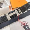 Hermès H Belt, Steel 'H' Buckle with Brick Inlay, Genuine Crocodile-Textured Top-Layer Calfskin, 3.8cm Width, Official Website Version, Includes NXP Anti-Counterfeit Chip