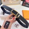 Hermès HH Original Factory Direct Purchase. Hong Kong Duty-Free T Gift Box 🎁 (NXP Hangtag with Verifiable Online Authentication, Genuine Anti-Counterfeit Chip) | Premium Automatic Buckle Leather Belt