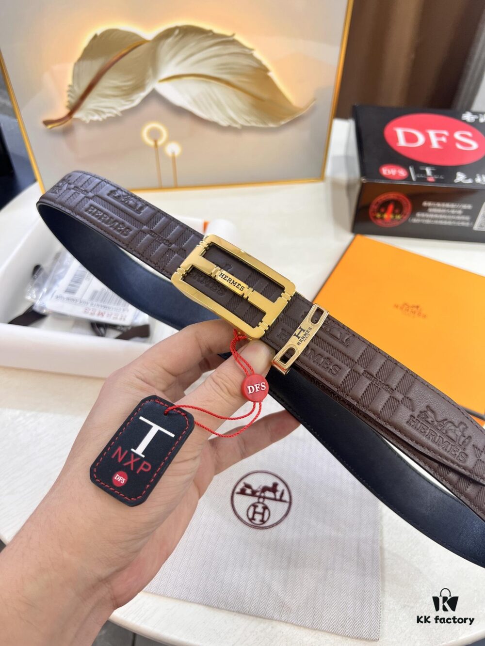 Hermès HH Original Factory Direct Order. Hong Kong Duty-Free T Gift Box (NXP Hangtag with Official Website Identifiable Anti-Counterfeit Chip)