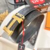 Hermès H Belt, New Arrival with Paved Steel H Buckle, Full Grain Calfskin Leather, 3.8cm Width, Top Quality