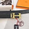 Arrival 🎺🎺 Real Item Shot, Hermes Men's Belt, New Style with Diamond-Encrusted Letters, Inner Buckle with ZP-Synchronized Steel Logo