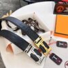 Arrival 🎺🎺 Real Item Shot, Hermes Men's Belt, New Style with Diamond-Encrusted Letters, Inner Buckle with ZP-Synchronized Steel Logo