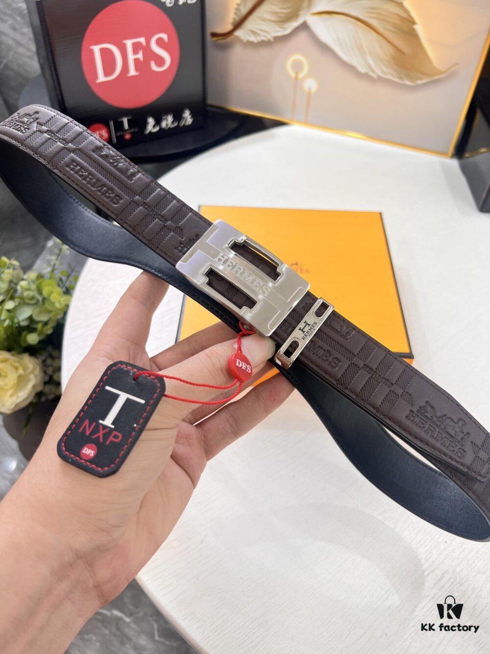 Hermes HH Original Factory Direct. Hong Kong Duty-Free T Gift Box (NXP Hangtag with Official Website Recognition, Genuine Anti-Counterfeit Chip)