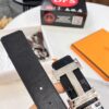Hermès Men's Belt, Genuine Top-Layer Calfskin with Crocodile Texture, 3.8cm Width, Adjustable Length, Double-Sided Usage, Stainless Steel Hardware, Official Website Verified, Ideal Gift