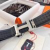Hermès Men's Belt, Top Grain Calfskin Leather with Engraved H Logo Buckle, 3.8cm Width, Adjustable Length, Sterling Silver Hardware, Ideal Gift