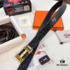 Hermès H Belt, New Arrival, Stainless Steel H Internal Buckle, ZP Synchronized Engraved Logo, 3.8cm Width, Premium Crocodile Grain Top Layer Calfskin Leather