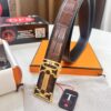 Hermès H Belt, New Arrival, Stainless Steel H Internal Buckle, Genuine Crocodile-Texture Top Layer Cowhide, 3.8cm Width, Premium Quality