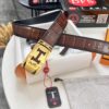 Top-Quality Original Leather Belt with Hong Kong Duty-Free Gift Box (NXP RFID Tag for Official Authentication, Genuine Anti-Counterfeit Chip)
