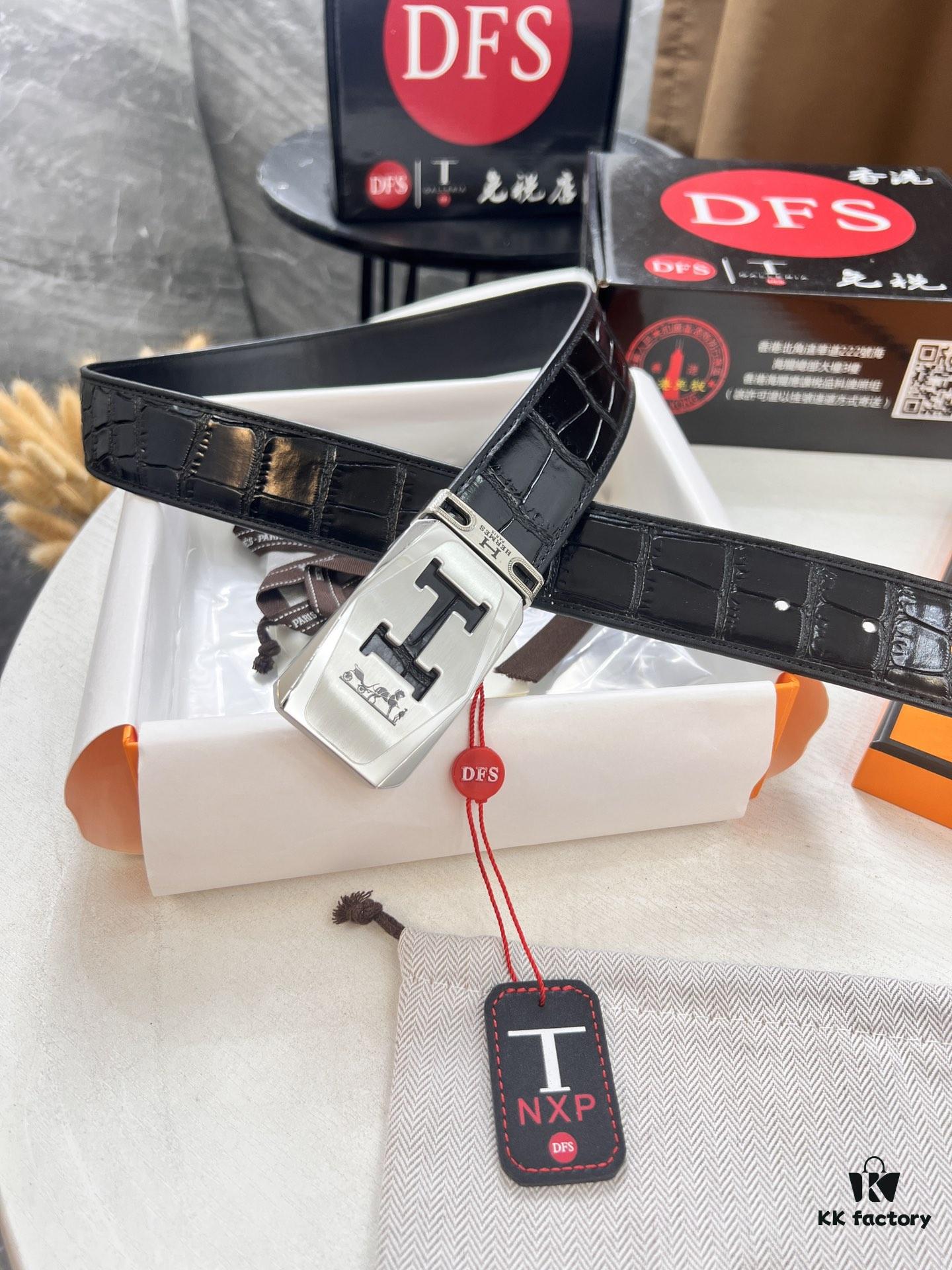 Top-Grade Original Belt, Hong Kong Duty-Free T Gift Box (NXP Hang Tag with Anti-Counterfeit Chip Recognizable on Official Website)