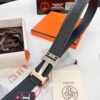 Hermès H Belt, New Arrival, Stainless Steel H Inner Buckle, ZP Synchronized Engraved Logo, Premium Crocodile Belly and Top Grain Cattle Leather