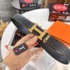 Hermès H Belt, New Arrival, Stainless Steel H Internal Buckle, ZP Synchronized Engraved Logo, 3.8cm Width, Premium Crocodile Belly and Top Layer Calfskin Leather